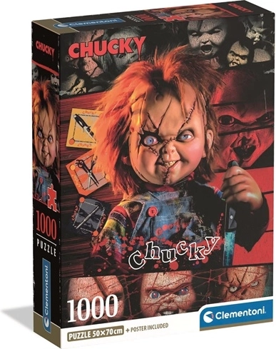 Puzzle compact Clementoni Horror Collection Chucky 1000 pièces