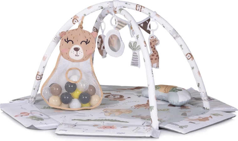 Chipolino tapis d’éveil avec balles 2 en 1 Animal Adventures
