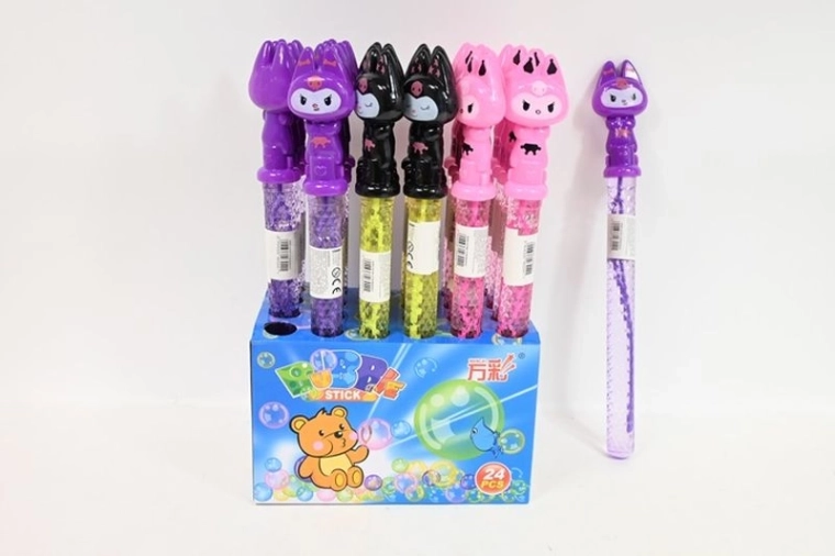 Bulles de savon Bańki kotek avec motif chat 37 cm (24 pcs en présentoir)