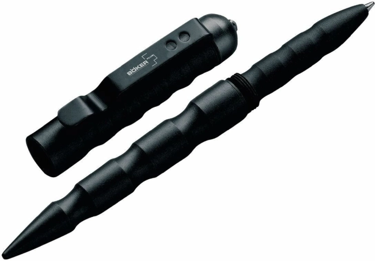 Stylo tactique Böker Plus MPP en aluminium, noir