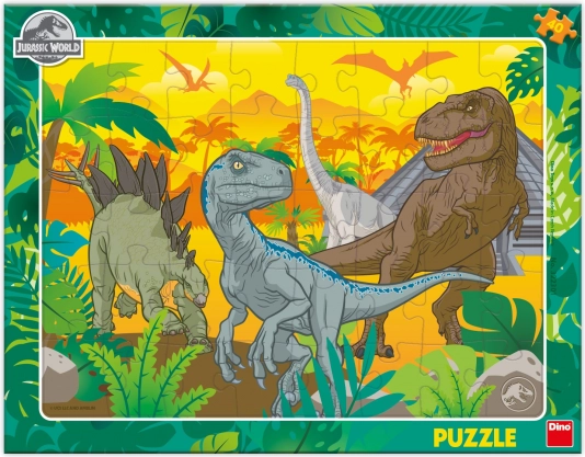 Puzzle Monde jurassique 40 pièces – plateau