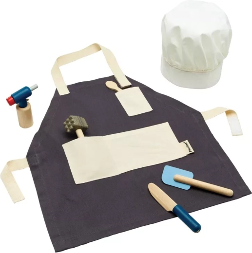 PlanToys set de cuisine pour enfants avec tablier et toque