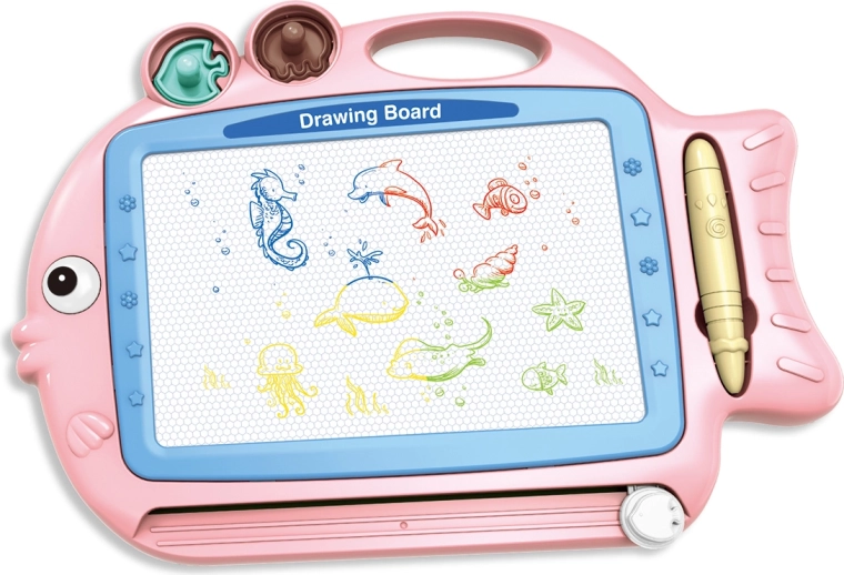 Tableau à dessin double face poisson 2-en-1 SPARKYS