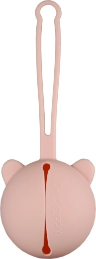 OH,POPPY! Nola étui en silicone pour tétines rose