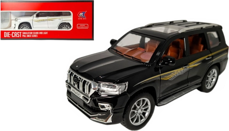 Modèle en métal Toyota Land Cruiser Prado 1:24 avec lumière et son