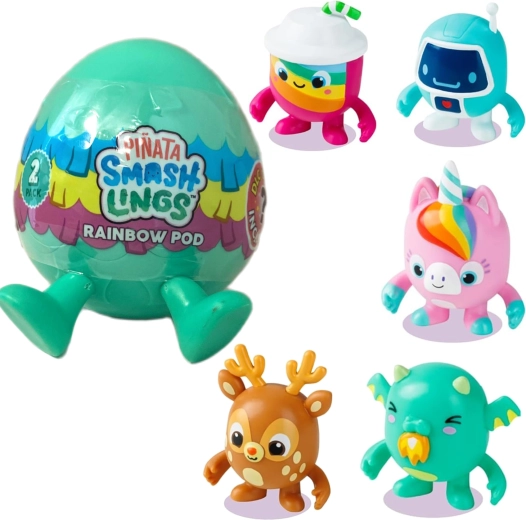Piñata Smashlings Rainbow Pod – 2 figurines aléatoires dans un œuf