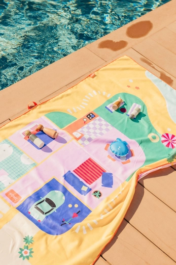 Serviette enfant Quut 2-en-1 maison de poupées M 140 × 70 cm