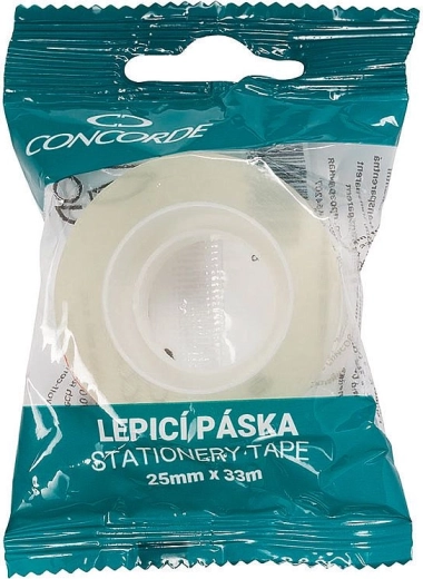 Ruban adhésif CONCORDE 25 mm × 33 m transparent