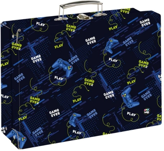 Mallette A4 OXY NEXT Gamer – valise enfant en carton laminé avec poignée