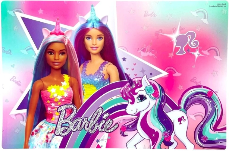 Sous-main Barbie Unicorn