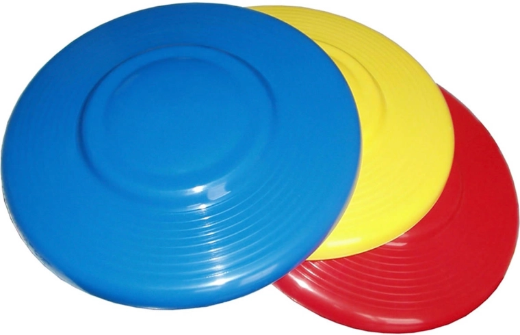 Disque frisbee volant UFO 22 cm, plastique, couleurs assorties - 1 pièce