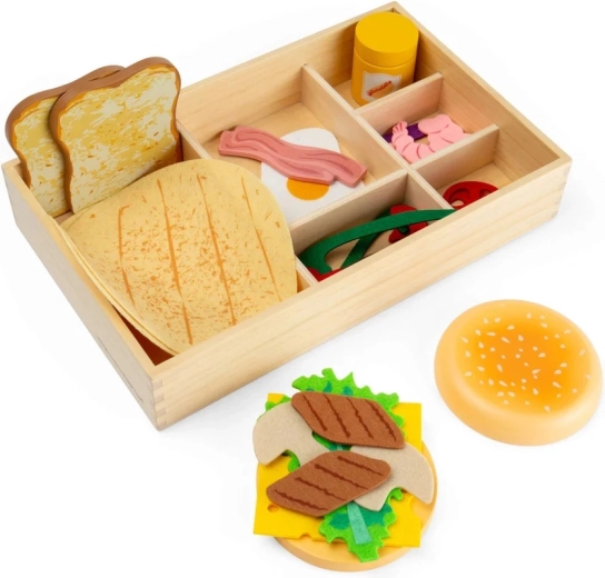 Bigjigs Toys coffret de délices en bois dans une boîte