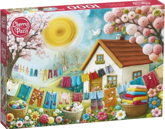 Puzzle CHERRY PAZZI – Prairie laineuse, 1000 pièces