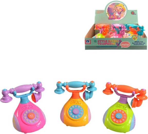 Téléphone rétro pour enfants avec son 12 cm - 1 pièce