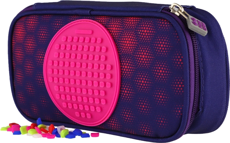 Trousse scolaire ovale à deux compartiments Pixie Crew Hexee
