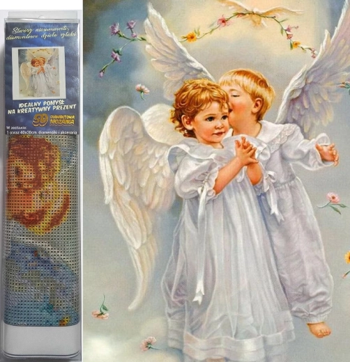 Peinture diamant Anges dans le ciel 30x40 cm