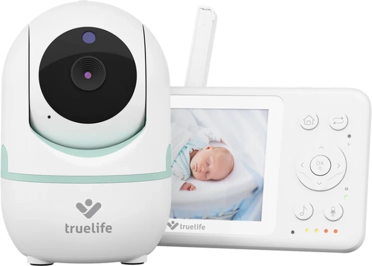 Babyphone vidéo numérique TrueLife NannyCam R4i avec caméra rotative à 360°