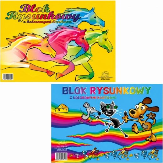Bloc de dessin coloré A3 16 feuilles 80 g PROTOS - 1 pièce