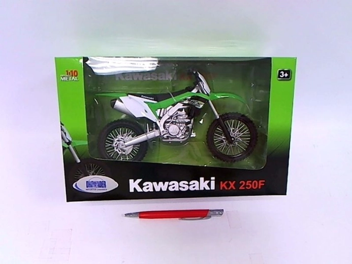 Modèle réduit de moto Welly Kawasaki KX250F 1:10