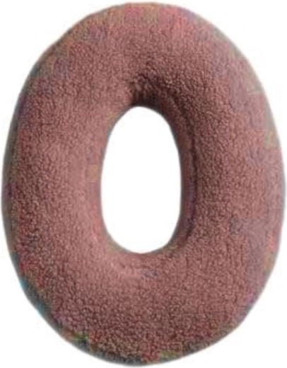Mealini lettre en peluche O rose - 1 pièce