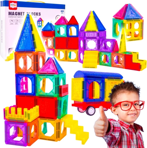 Jeu de construction 3D magnétique – 110 pièces