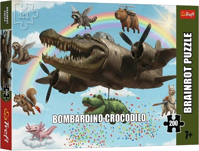 Puzzle Trefl BrainRots Bombardino Crocodilo 200 pièces
