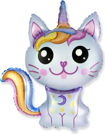 Ballon en aluminium Chat magique