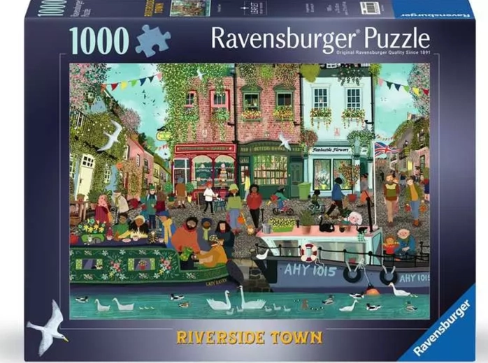 Puzzle Ravensburger Ville Riverside 1000 pièces
