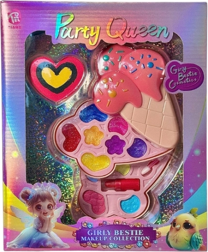 Coffret de maquillage créatif pour poupées dans une palette en forme de glace