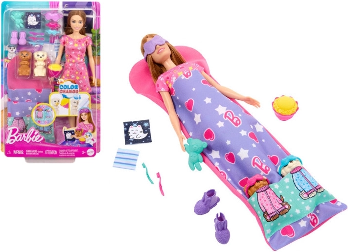 Barbie – soirée pyjama avec des chiots