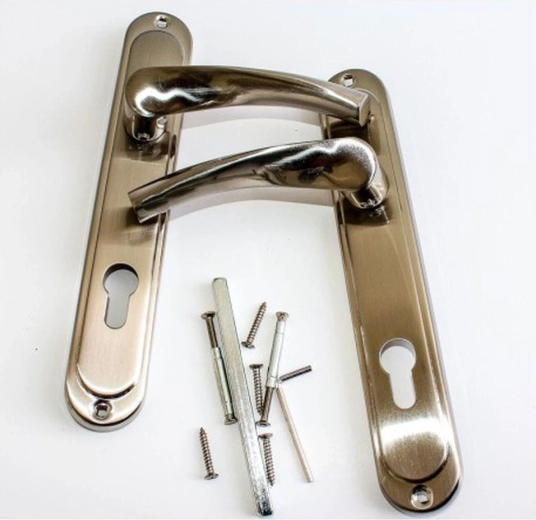 Ferrure Atena pour cylindre 90 mm nickel mat