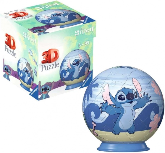 Ravensburger 3D puzzleball Disney Stitch 54 pièces