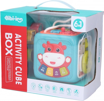 Cube interactif 13x12,5x15,5 cm