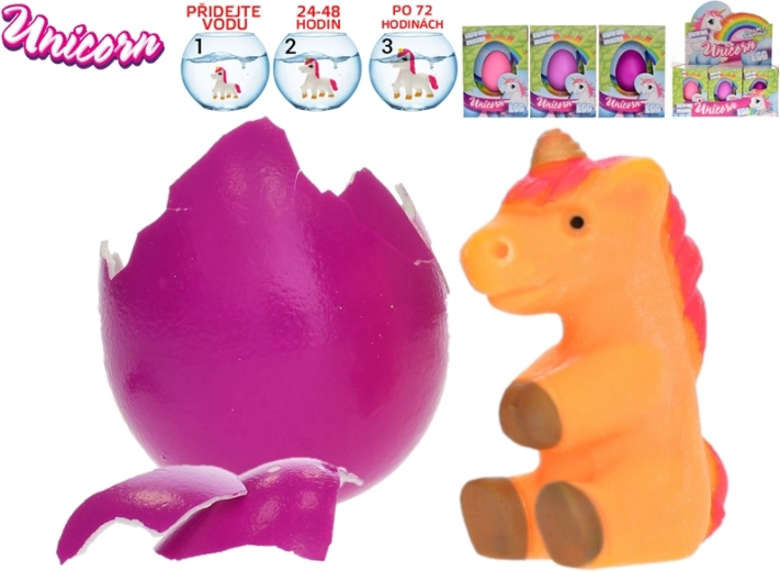 Œuf avec licorne qui grandit 6 cm - 1 pièce