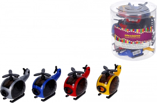 Taille-crayon avec réservoir en forme d’hélicoptère