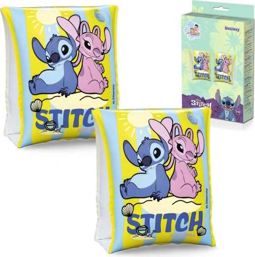 Brassards de natation gonflables DISNEY Lilo & STITCH pour enfants 3–6 ans