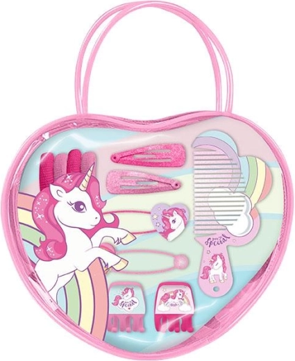 Trousse avec accessoires pour cheveux Unicorn