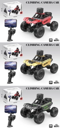 Voiture RC tout-terrain Ramiz Crawler CLIMB avec caméra WiFi noire