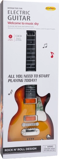 Guitare électrique pour enfants avec casque et microphone – Rouge