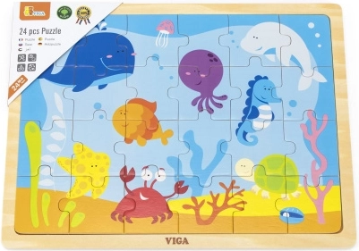 Puzzle en bois Monde sous-marin pour enfants