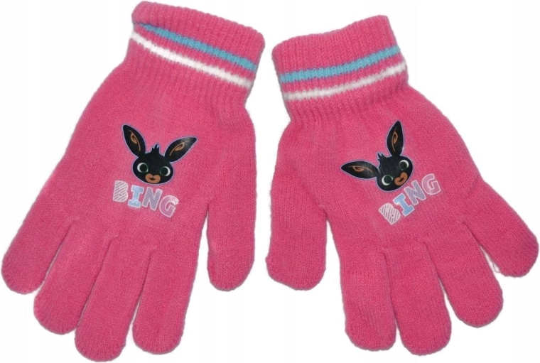 Gants pour enfants roses Bing - 1 pièce