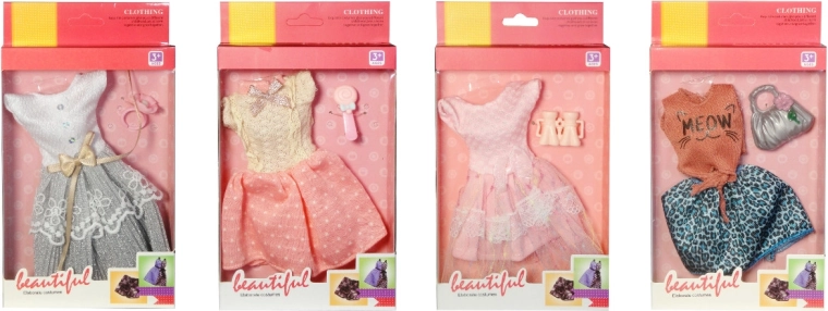 Tenue pour poupée type Barbie avec accessoires