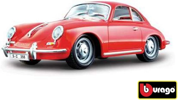 Bburago 1:24 Porsche 356B Coupé (1961) Rouge