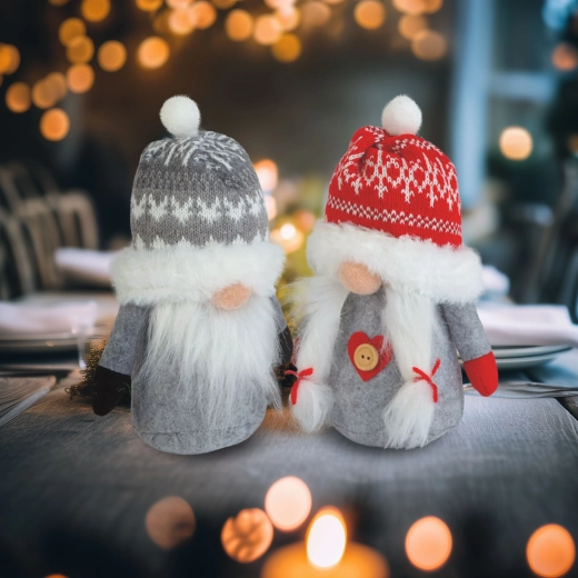 Nain scandinave de Noël 20 × 11 × 8 cm - 1 pièce