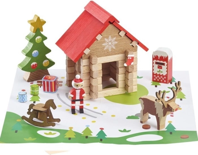 Jeujura – construction en bois La cabane du Père Noël – 60 pièces