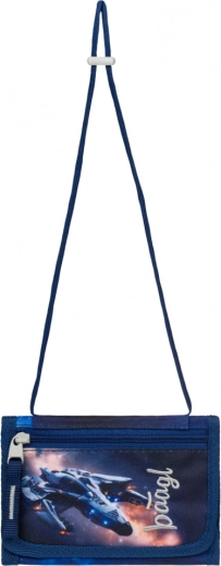 Porte-monnaie tour de cou avec motif de vaisseau spatial BAAGL