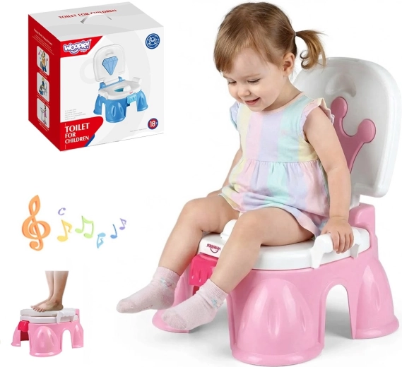 Pot musical pour enfants WOOPIE BABY 3 en 1 avec chaise et marchepied