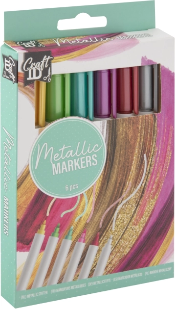 Feutres métalliques Craft, set de 6 pièces
