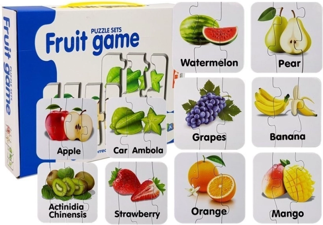 puzzle éducatif fruits – 10 paires