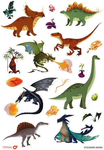Autocollants Dino Topgal